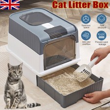 Large Smart Cat Litter Box Self Cleaning Cat Pan Drawer Deodorize Cat Potty Tray