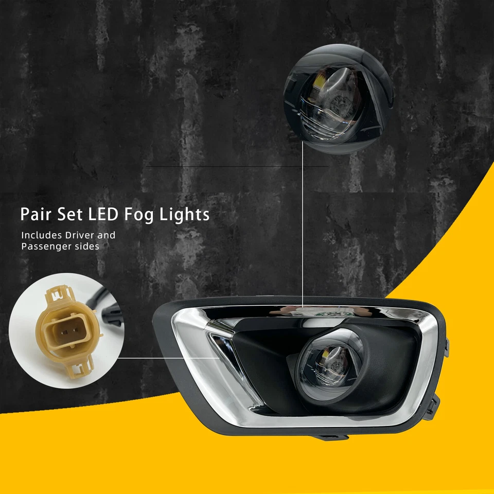Luces antiniebla LED para Chevy Colorado 2015-2020 luces de parachoques delanteras con bombillas + cableado Foto 3 de 4