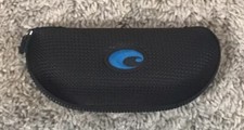 Costa Del Mar Zippered Black Blue logo Glasses Sunglasses Case Only