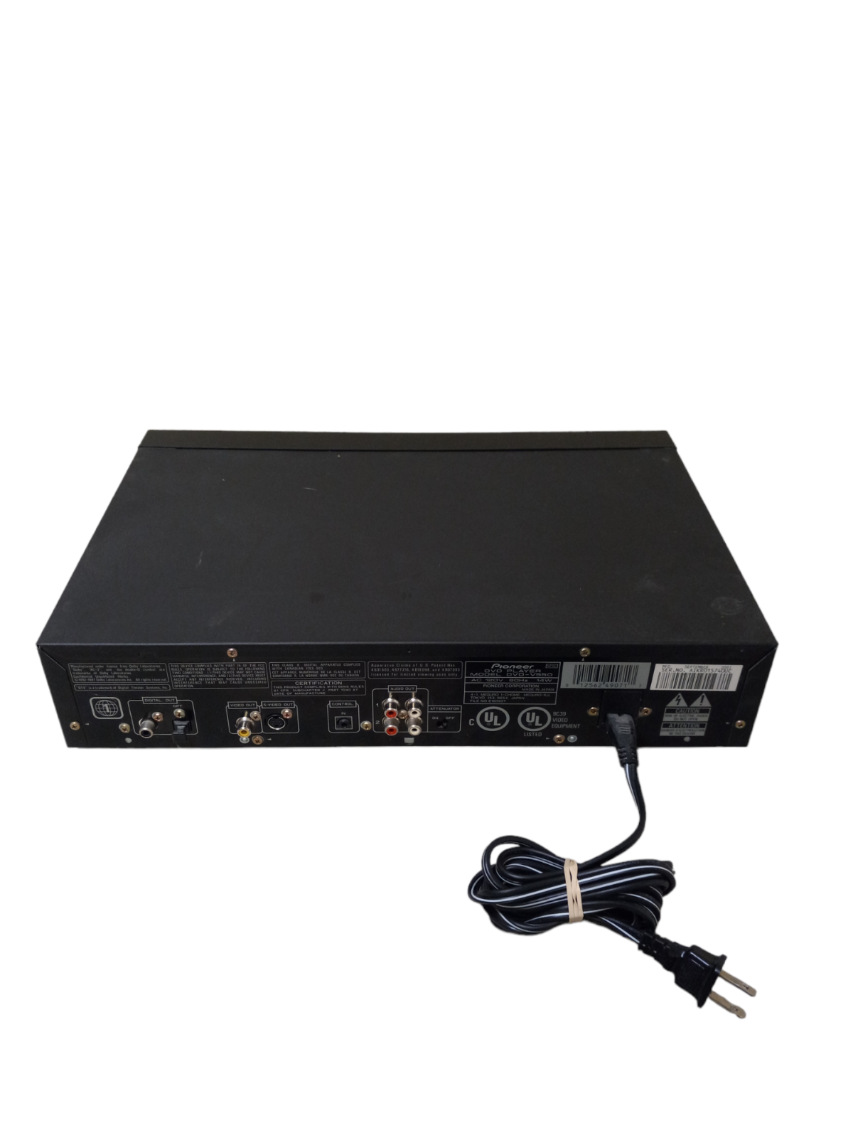 Pioneer 120V 60Hz 14W DVD Karaoke Player DVDV550 No Remote Tested