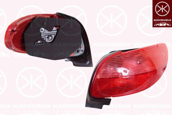 Neu RüCkleuchte Lampe - Rechts - Mit Basis - FüR Peugeot 206 Cc (2D)-image