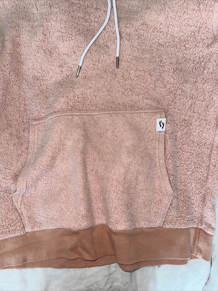 Manta Mezcla Sudadera con Capucha Melocotón Claro Mujer’s Pequeña NUEVO Foto 4 de 4