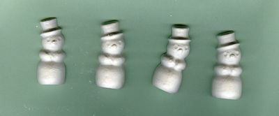 Snowmen plaster of paris painting project. Set of 18!