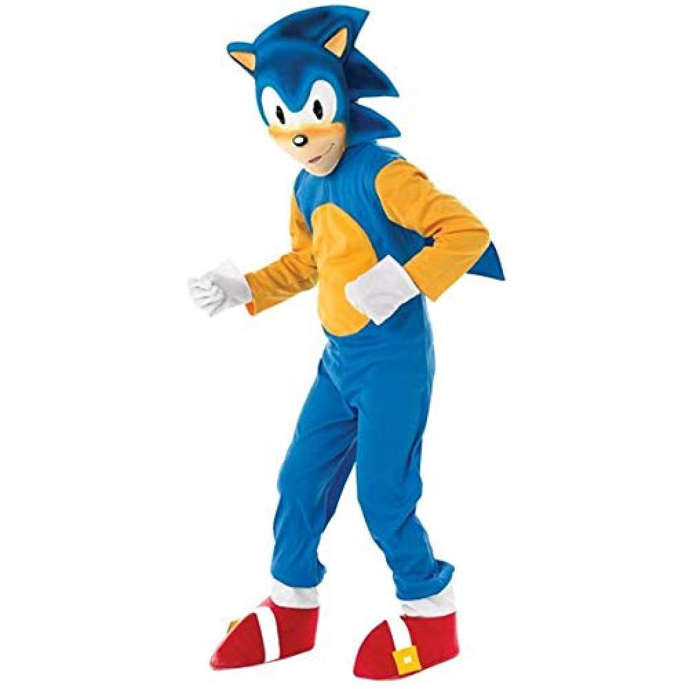 (TG. M) Rubie's, Sonic The Hedgehog, Costume da Bambino, 5/6 anni - NUOVO