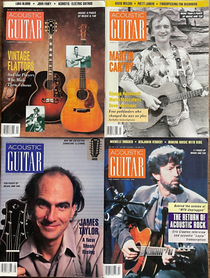 Acoustic Guitar 1992 Eric Clapton James Taylor Martin Carthy Magazine Set NEW!