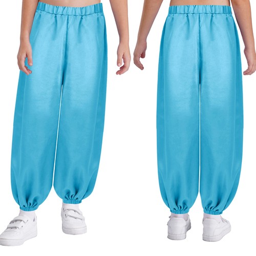 Kids Girls Trousers Arabian Pants Loose Sweatpants Harem Bloomers Performance - Picture 34 of 93