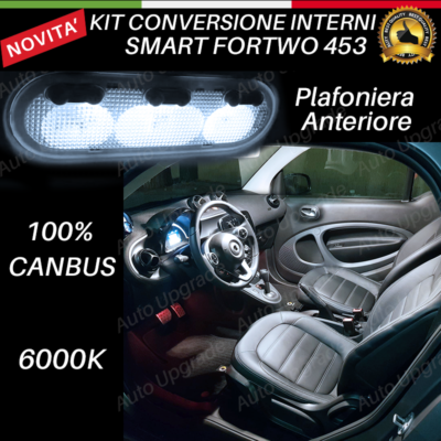 VINSTAR 2 Lampade LED Per Vano Piedi Smart Fortwo 451 (dal 2008) – Bianco 6000K, CANbus, Plug&Play