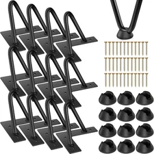 Chumia Set of 12 Pcs Hairpin Legs Iron Heavy Duty Furniture Legs Table Dresse...