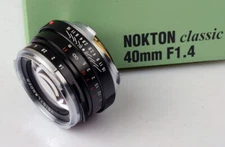 Voigtlander USA WARRANTY 40mm f/1.4 Nokton MC Leica M MULTI COATED for Leica M 