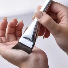 Ultra-Thin Foundation Brush - Lightweight Flat Contour Brush for Seamless Blendi