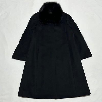 Balmain Paris Cashmere Fur Coat Women Rare Luxury Designer Model Limited Edition