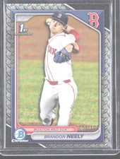 2024 Bowman Draft #BDC-122 Brandon Neely Chrome Steel Metal Refractor #/100