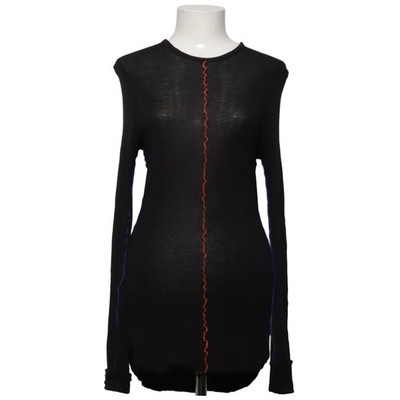 H&M, Langarmshirt, Größe: 46, Schwarz, Viskose/Baumwolle/Polyamid #WVR