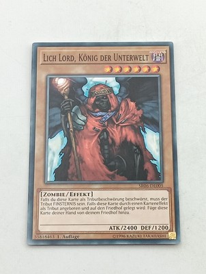 Yu-Gi-Oh Einzelkarte Lich Lord, König der Unterwelt bespielt