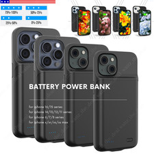 Battery Charger Case Power Bank For iPhone 17 16 15 14 13 12 11 8 Charging Cover