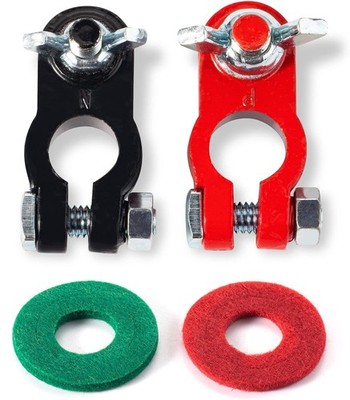 Universal Negative & Positive Battery Cable Terminals，Battery Terminals Color...
