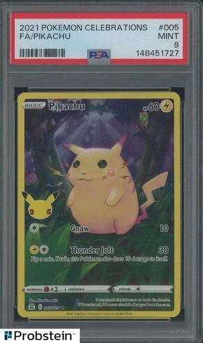 2021 Pokemon Celebrations #005 FA Pikachu PSA 9 MINT