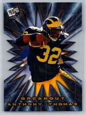 💎2001 Press Pass Football Breakout #B13 Anthony Thomas - Michigan 💎