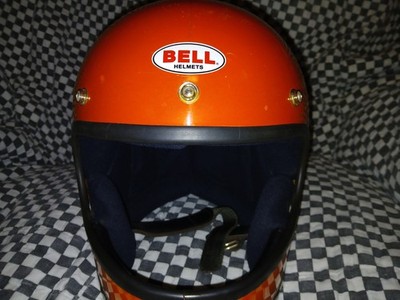 Vintage Bell Star 120 helmet 70 Snell 7 3/8 Racing visor Simpson