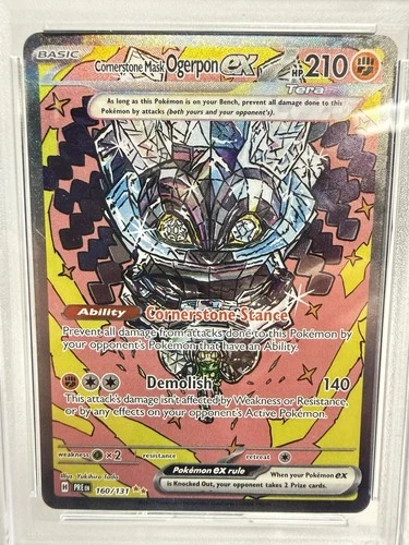 Pokemon TCG Cornerstone Mask Ogerpon EX Prismatic Evolutions 160/131 Sir PSA 10