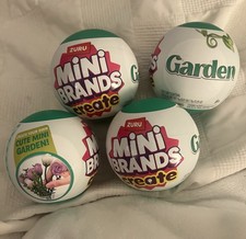 ZURU Surprise Capsule Mini Brands Create Garden NEW FACTORY SEALED  (Lot of 4)