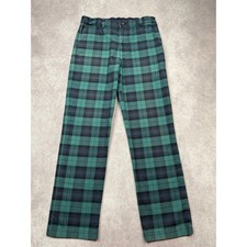 Vineyard Vines Youth Size 16 Plaid Pants Green Navy Blue Tartan Preppy Casual