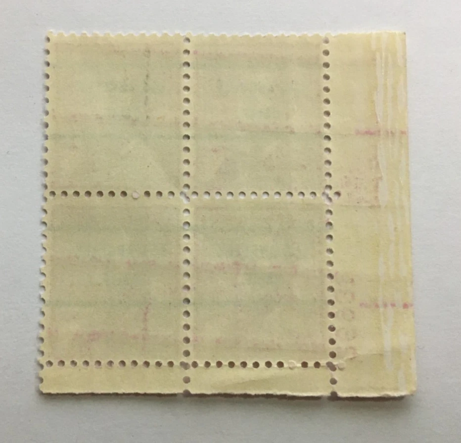 #1036a Abraham Lincoln Precancel Plate Block of 4 Stamps MNH OG Los Angeles CA - Image 2 of 2