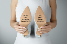 Brides Wedding Shoe Sticker Decal - Love Story Design for Unique Touch - 115