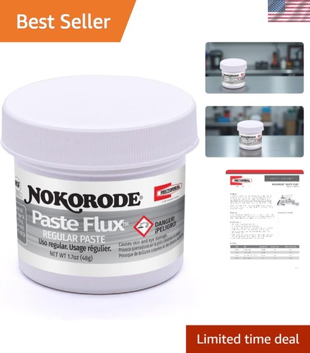 Professional Grade Nokorode Regular Paste Flux, 1.7 oz - Easy Application