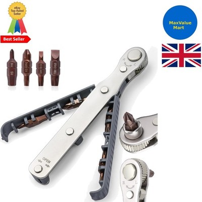 Vielseitiger 134 mm Mini Ratschenschlüssel - Ideal für Haus-, Auto- und Maschinenreparaturen