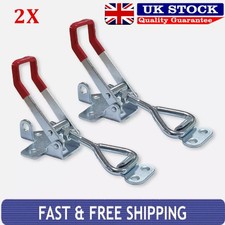 2x Over Centre Fastener Latch Door Catch LARGE Lockable Truck Trailer Body Clamp