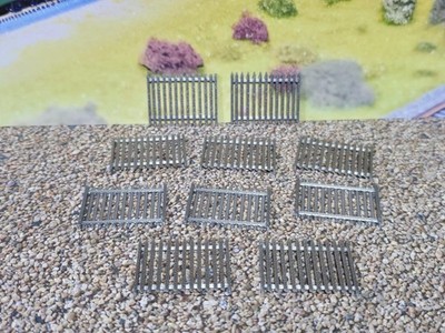 Sicherheitszaun 6ft OO HO Spur Neu 10 Stück Maßstab 1:76 Modelleisenbahn Eisenbahn