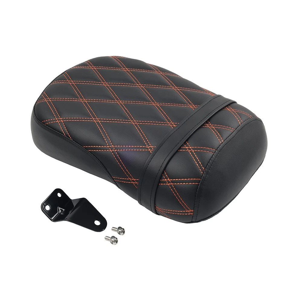 Asiento de pasajero para Suzuki Intruder Volusia 800 2001-2004 naranja doble línea Foto 2 de 4
