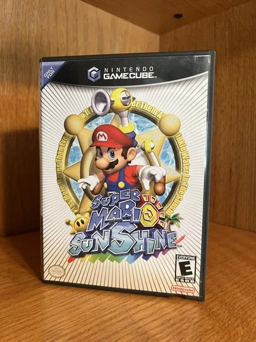Nintendo Gamecube Super Mario Sunshine game black label (very good+, unsealed)