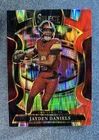 2025 Select Football Concourse Jayden Daniels Black & Red Shock Prizm Washington