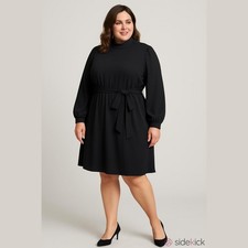 Who What Where Women’s Black Long-Sleeve Dress Sz 3X