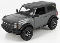Maisto 1/24 Ford Bronco Badlands 2021 Grau Schwarz Statisches Modell Diecast