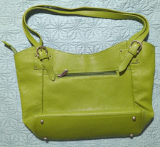 Green Italian Leather Handbag for sale