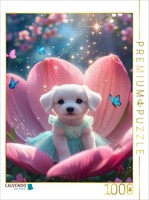 Calvendo Puzzle Thumbelina Dog Puppy | 1000 Pieces, Finished Size 25.2 × 18.9 In