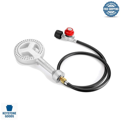 #ad #ad High Pressure Cast Iron Propane Burner HeadRound Burner Head with 20 PSIG Ad... $51.90