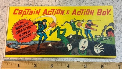 VINTAGE 1967 IDEAL 12'' FIGURE CAPTAIN ACTION PROMO COMIC BOOK NEAR MINT COMPLETE