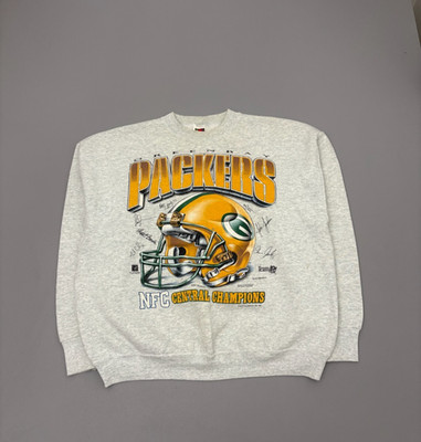 Vintage 90s Green Bay Packers NFC Central Champions Gray Sweatshirt XL