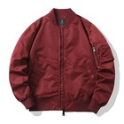 MENS BOMBER JACKET MA1 ARMY PILOT BIKER MILITARY SECURITY PADDED HARRINGTON COAT