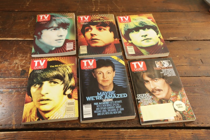 THE BEATLES TV Guide Lot Set x6 November 11-17, 2000 x4 + 2 More USED