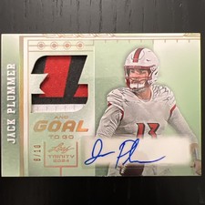 2024 Leaf Trinity Jack Plummer Adidas Patch Game Used Jersey Rookie Auto 10 2024 Leaf Trinity Jack Plummer Adidas Patch Game Used Jersey Rookie Auto 10