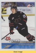 2024-25 Upper Deck CHL Blue Brayden Edwards #83 READ 0b3