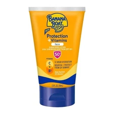 Banana Boat Protection and Vitamins Face Sunscreen Lotion - 2 fl oz - SPF 50
