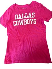 Dallas Cowboys Her Style NFL Women's pink Coaches T-Shirt Size Large New W/O Tag