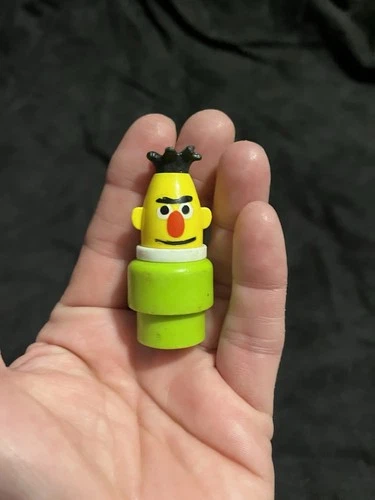 Vintage Fisher Price Sesame Street Little People Figurine Toy “Bert”