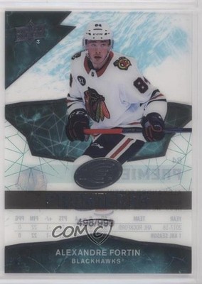2018 Upper Deck Ice Premieres /999 Level 4 Alexandre Fortin #84 Rookie RC 05ds